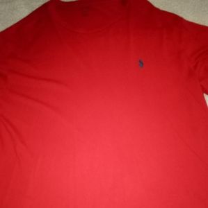 Ralph Lauren polo t-shirt red extra large why